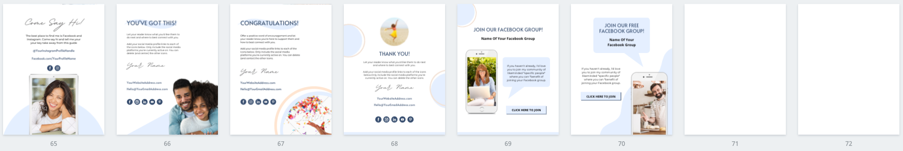 Lead Magnet & PDF Guide Canva Templates