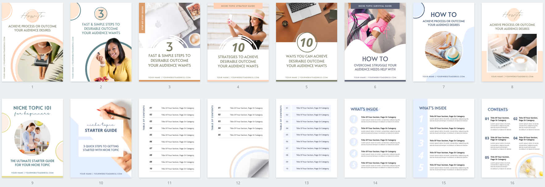Lead Magnet & PDF Guide Canva Templates