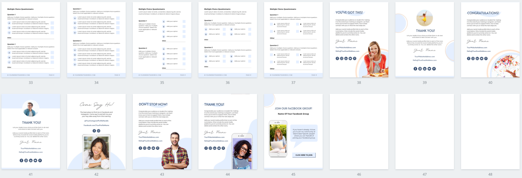 Lead Magnet & PDF Guide Canva Templates