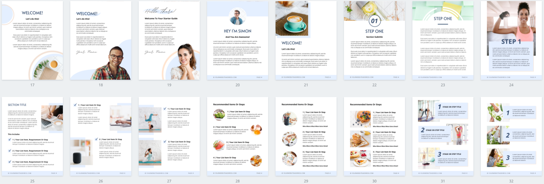 Lead Magnet & PDF Guide Canva Templates