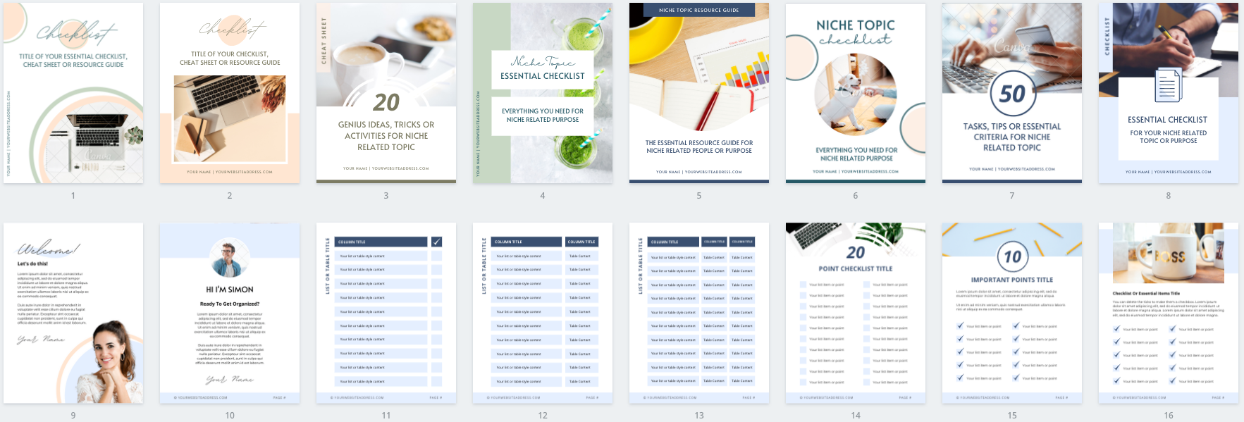 Lead Magnet & PDF Guide Canva Templates