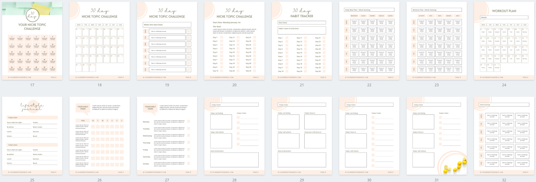Lead Magnet & PDF Guide Canva Templates