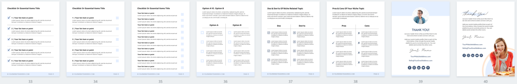 Lead Magnet & PDF Guide Canva Templates