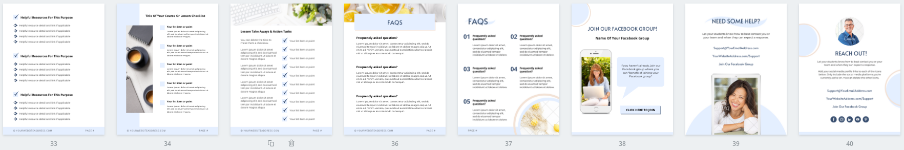 Lead Magnet & PDF Guide Canva Templates