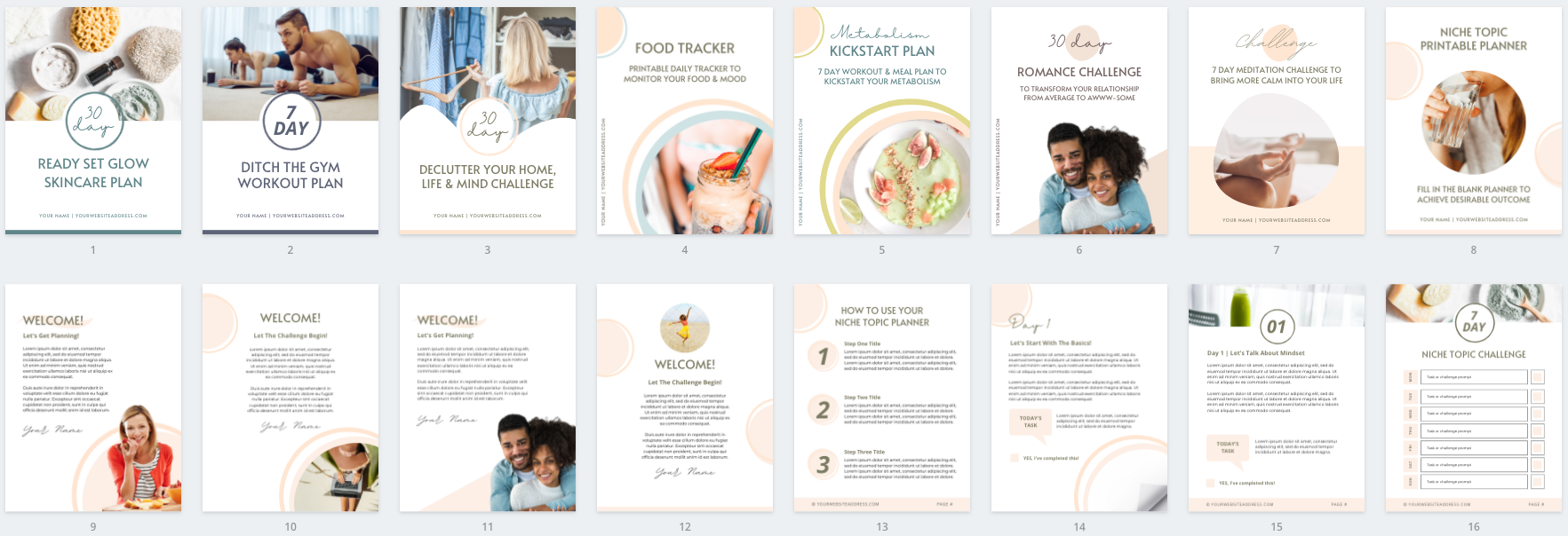 Lead Magnet & PDF Guide Canva Templates