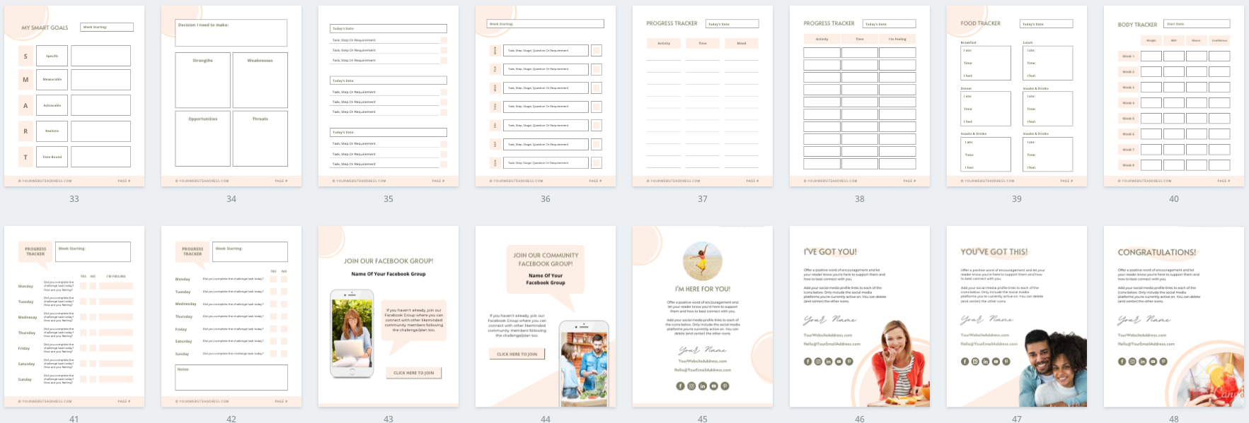 Lead Magnet & PDF Guide Canva Templates