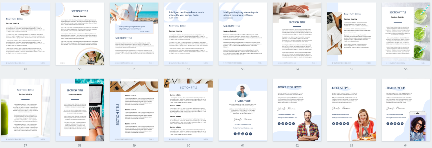 Lead Magnet & PDF Guide Canva Templates