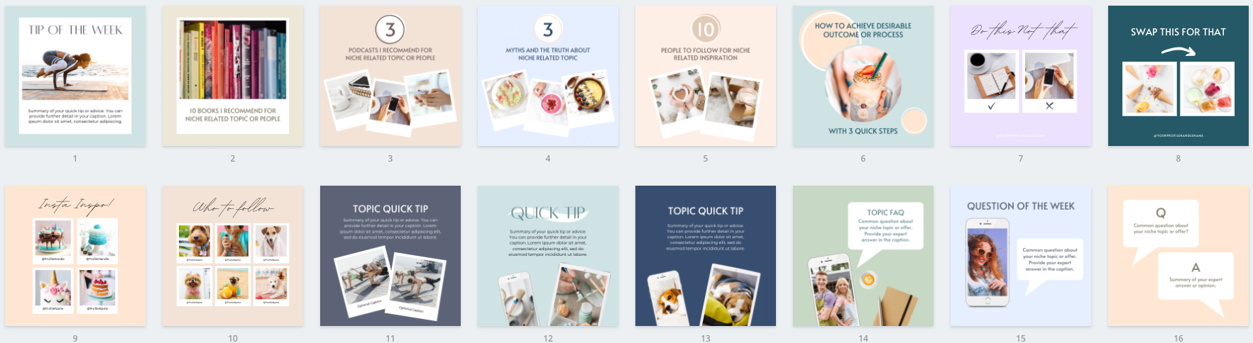 Facebook & Instagram Post Canva Templates