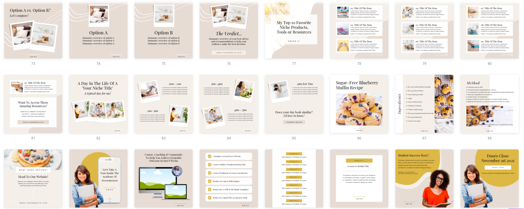Facebook & Instagram Post Canva Templates