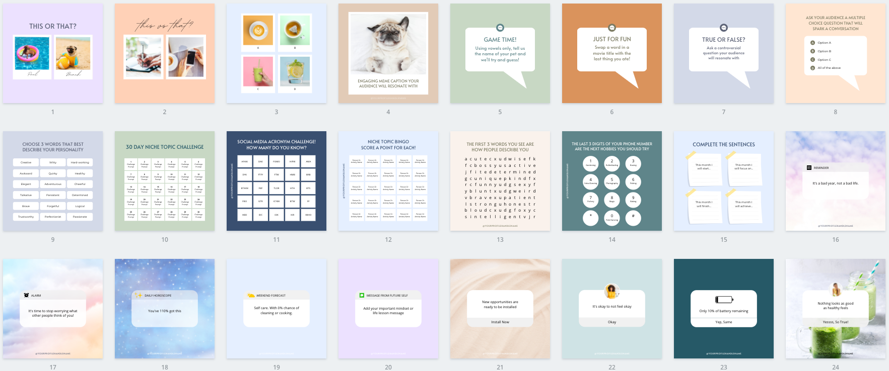 Facebook & Instagram Post Canva Templates