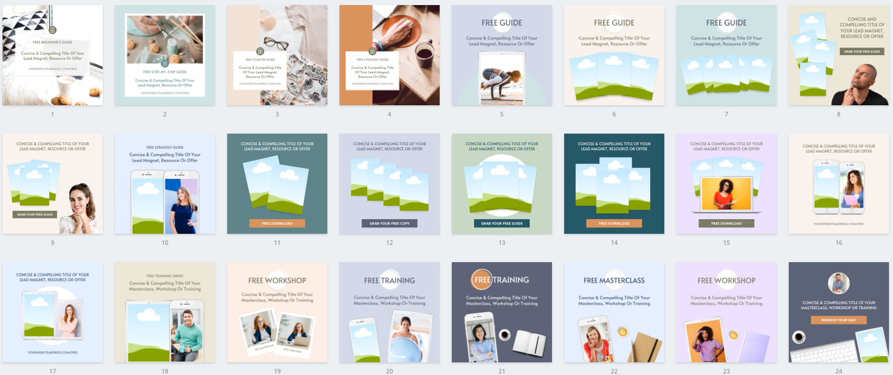 Lead Magnet & PDF Guide Canva Templates