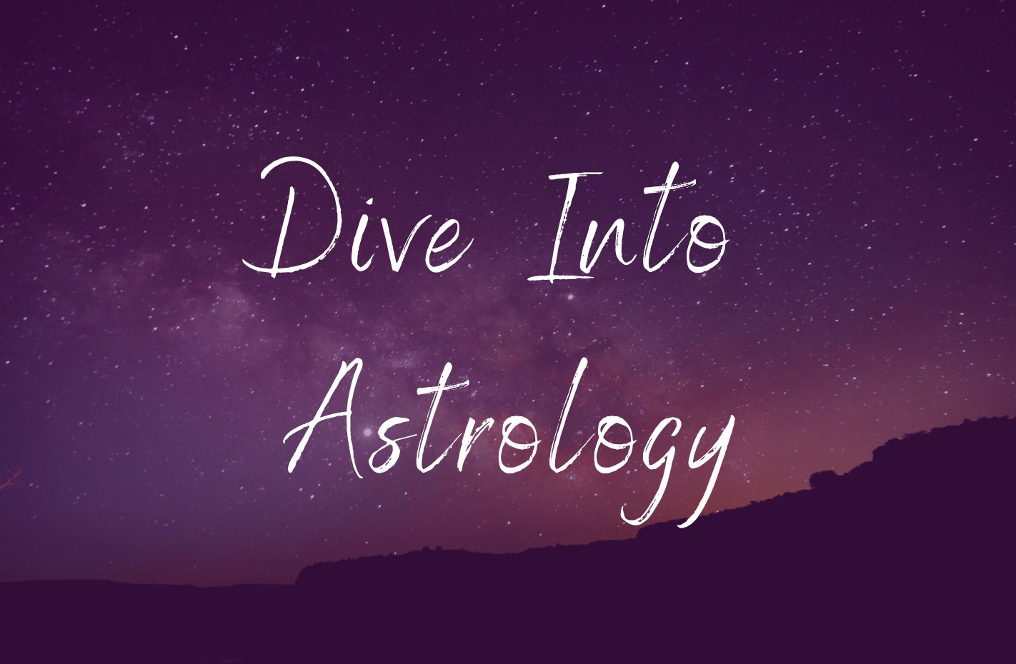 Starry Sky Universe Astrology Mountain