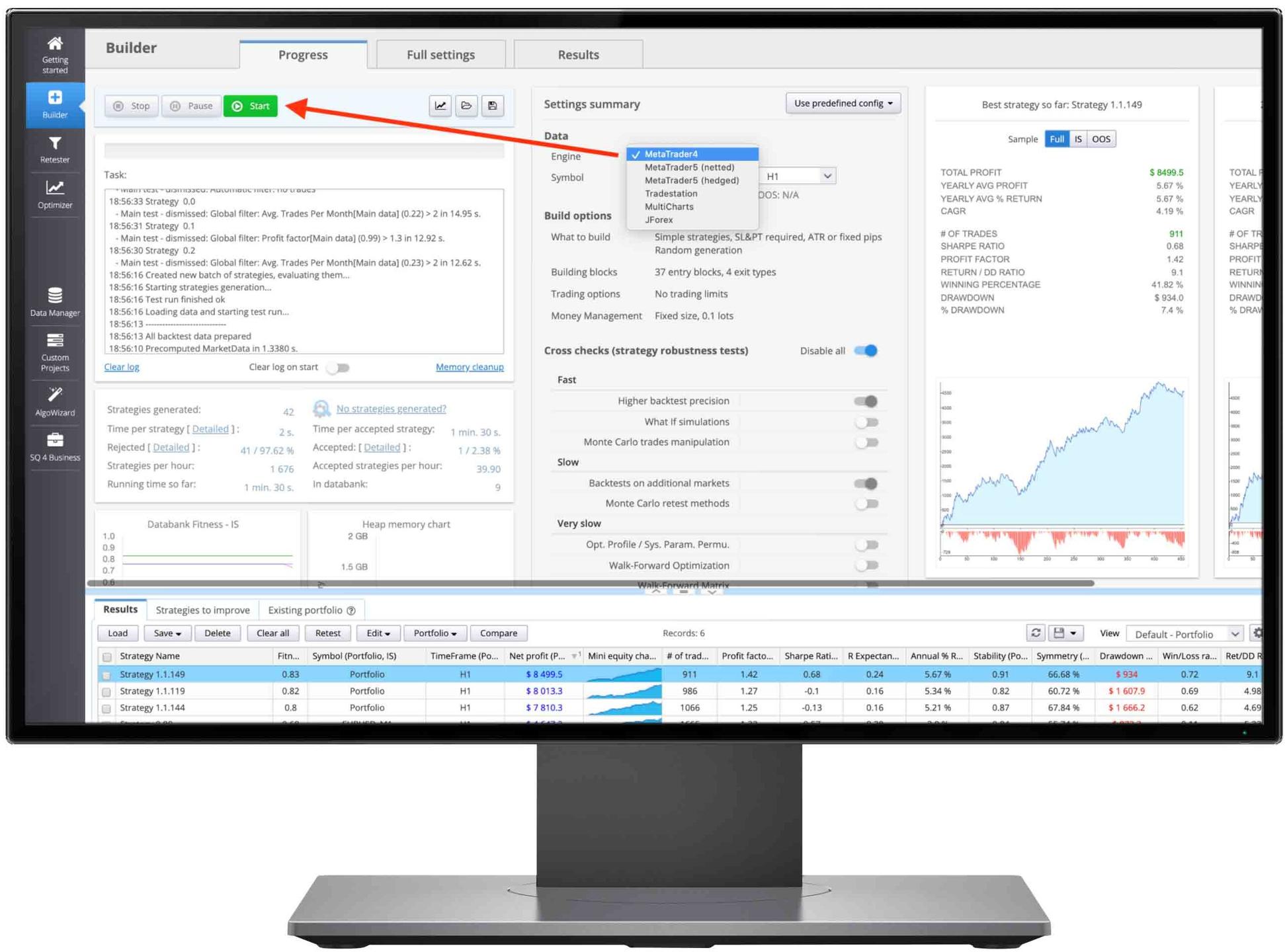 trading strategy generator