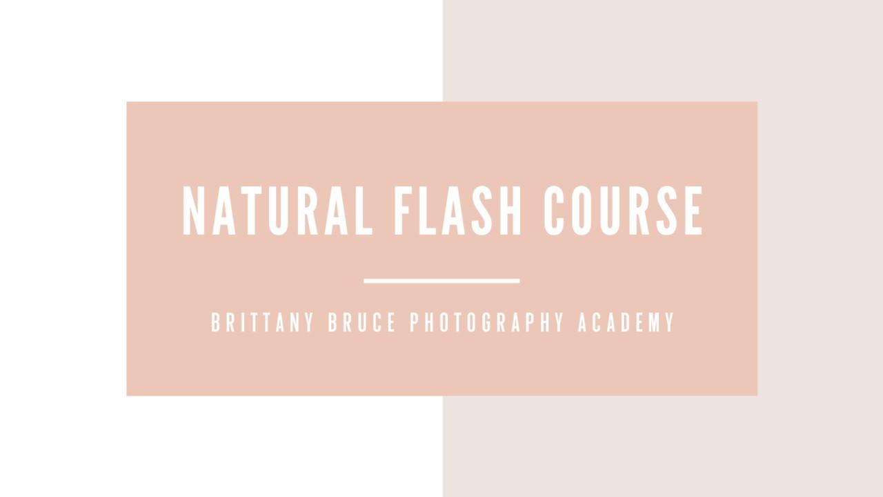 the natural flash course for photographers
