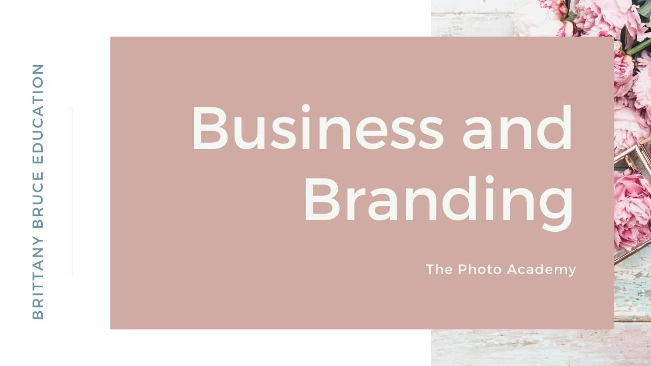 the business and branding course for photographers