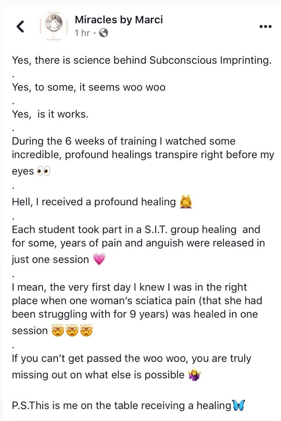 The Empowered Healers, Healers, Subconscious Imprinting Technique, SIT
