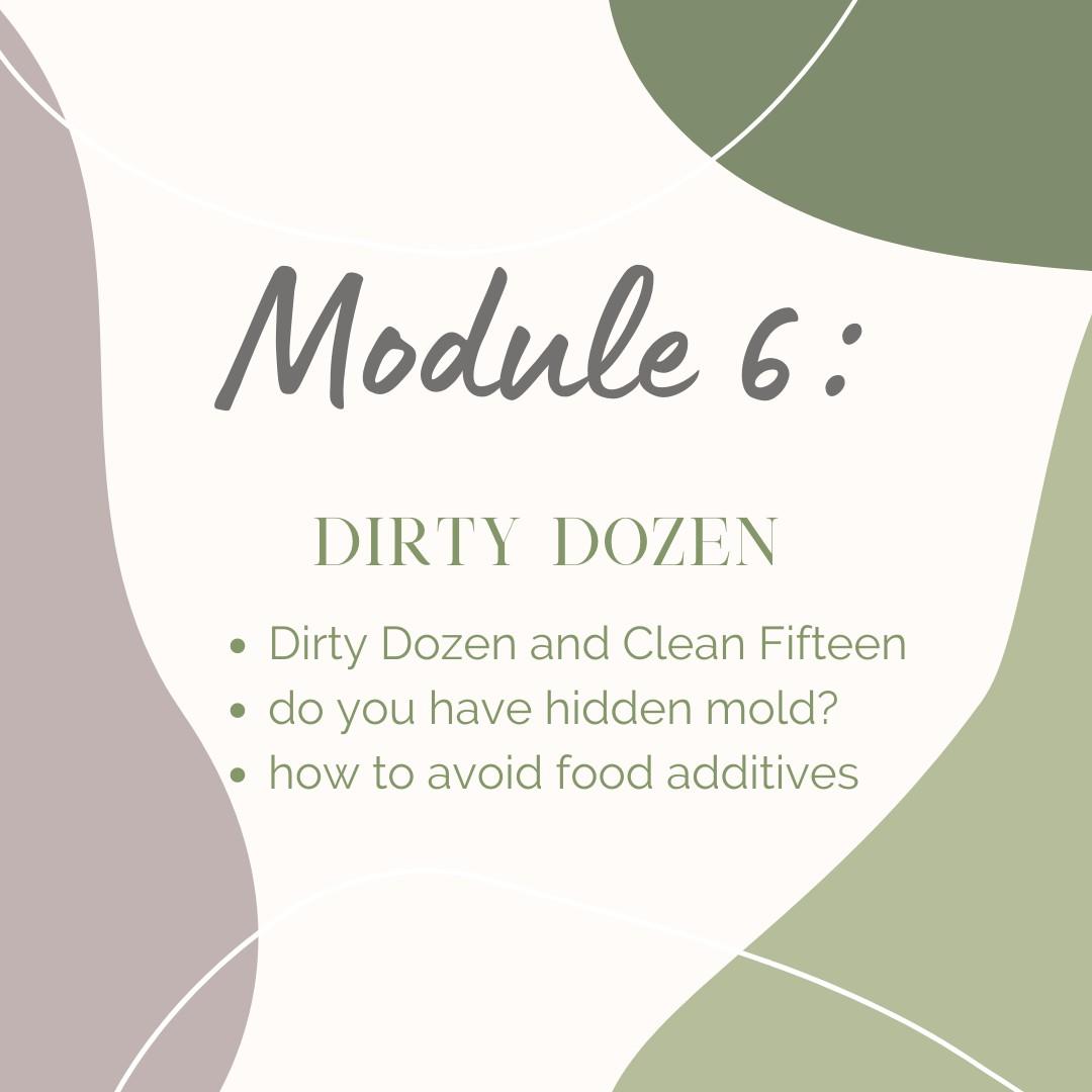Module 6: Dirty dozen