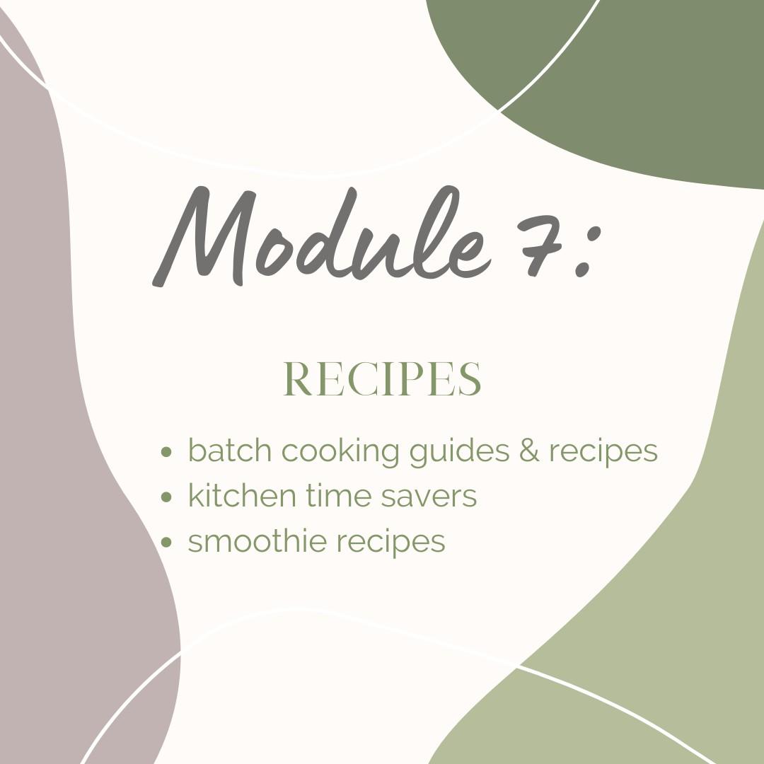Module 7: Recipes