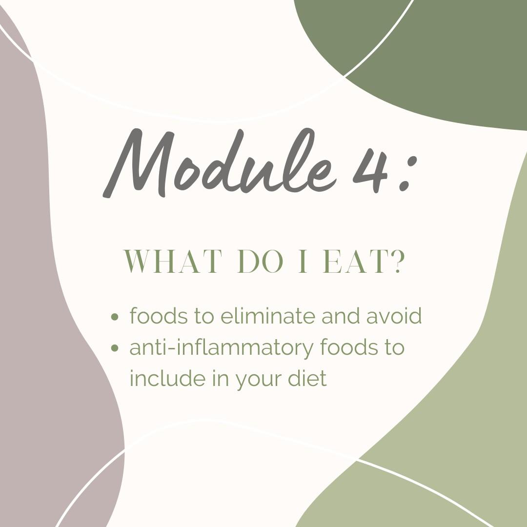 Module 4: What do I eat?
