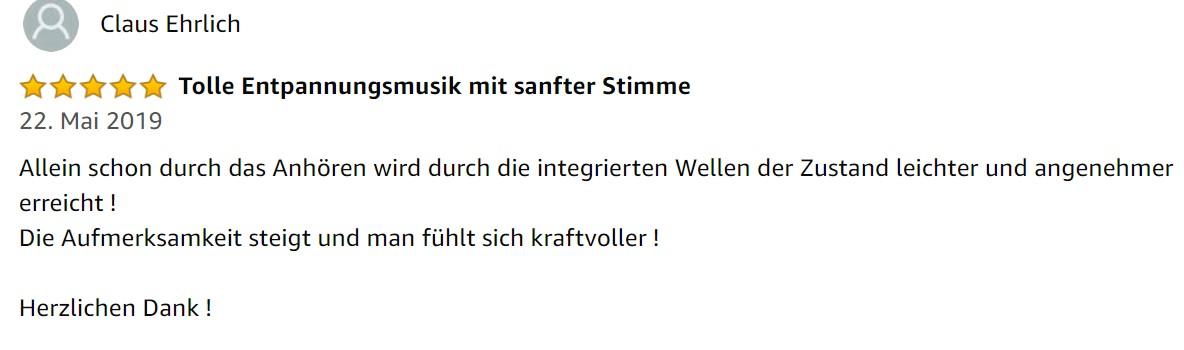 Feedback fuer Sarah Meditations-CD