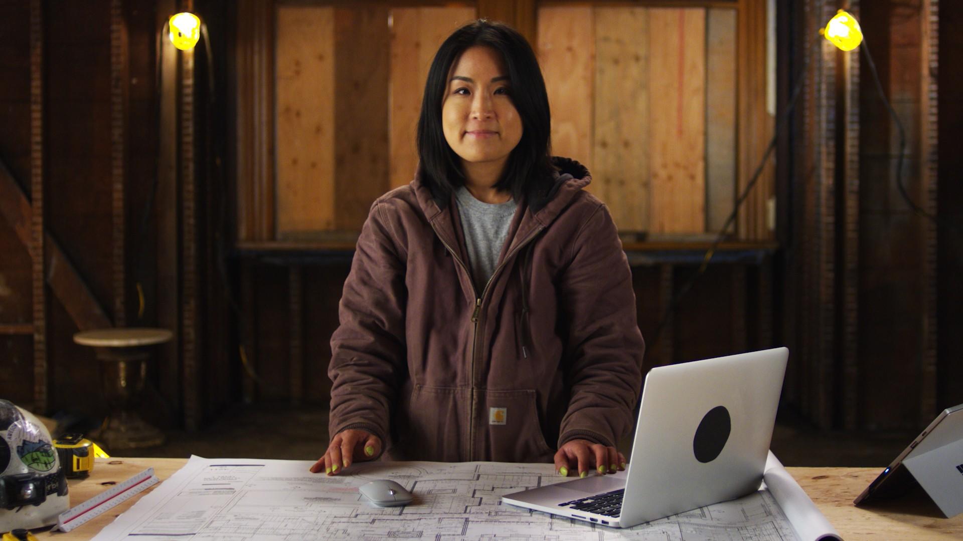 Construction Teacher in Blueprints Class