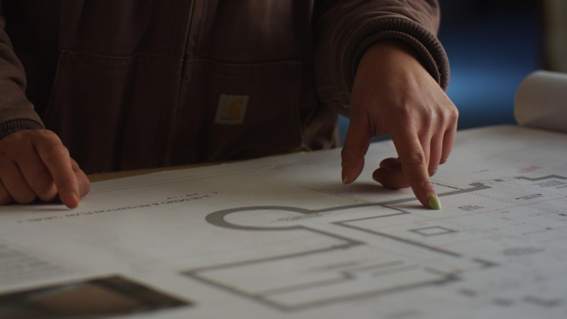 Construction Teacher Teaching Blueprints Class