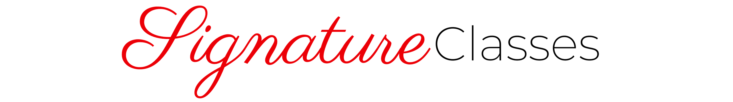 Signature Classes