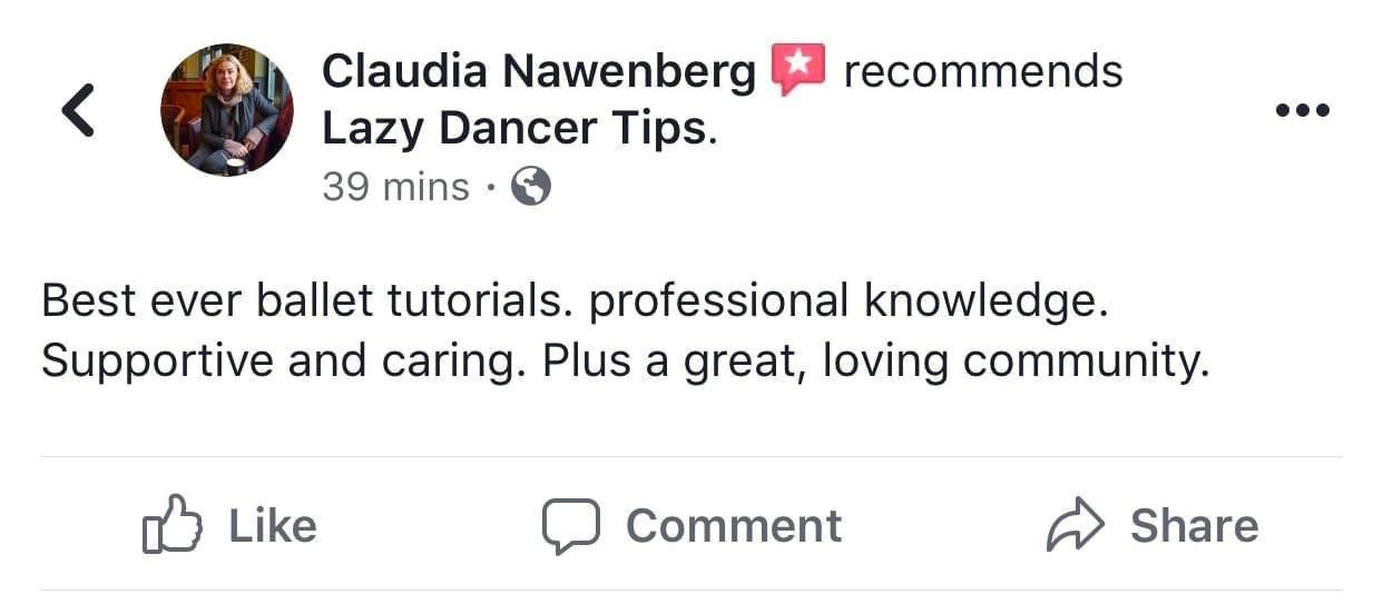 Lazy Dancer Studio Testimonial