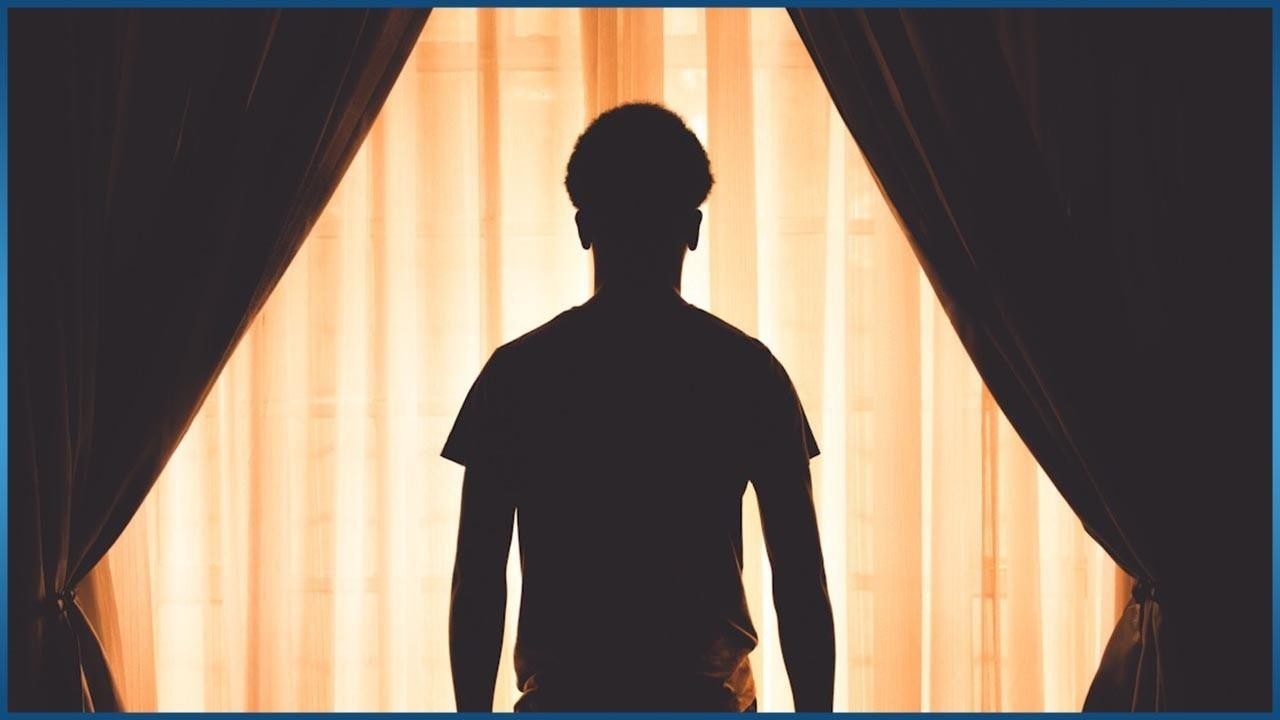 silhouette of a man
