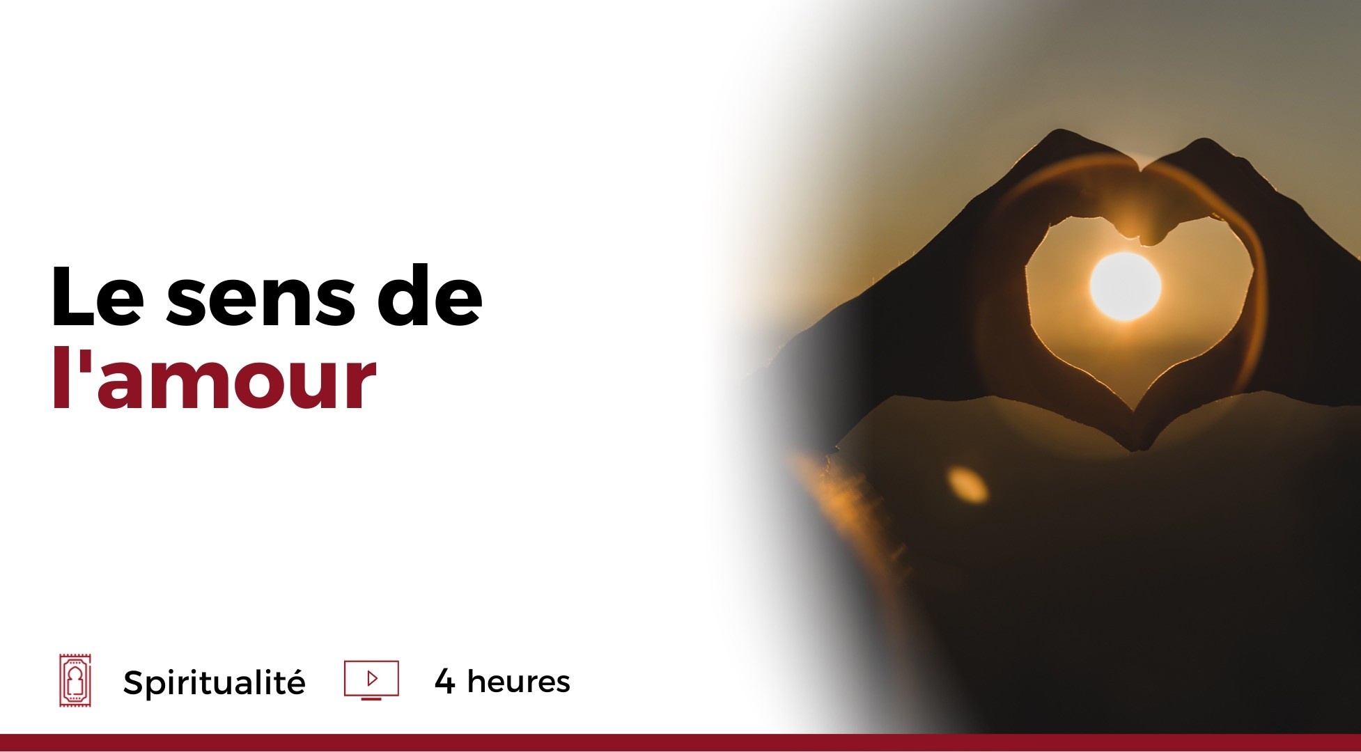 Le sens de l'amour