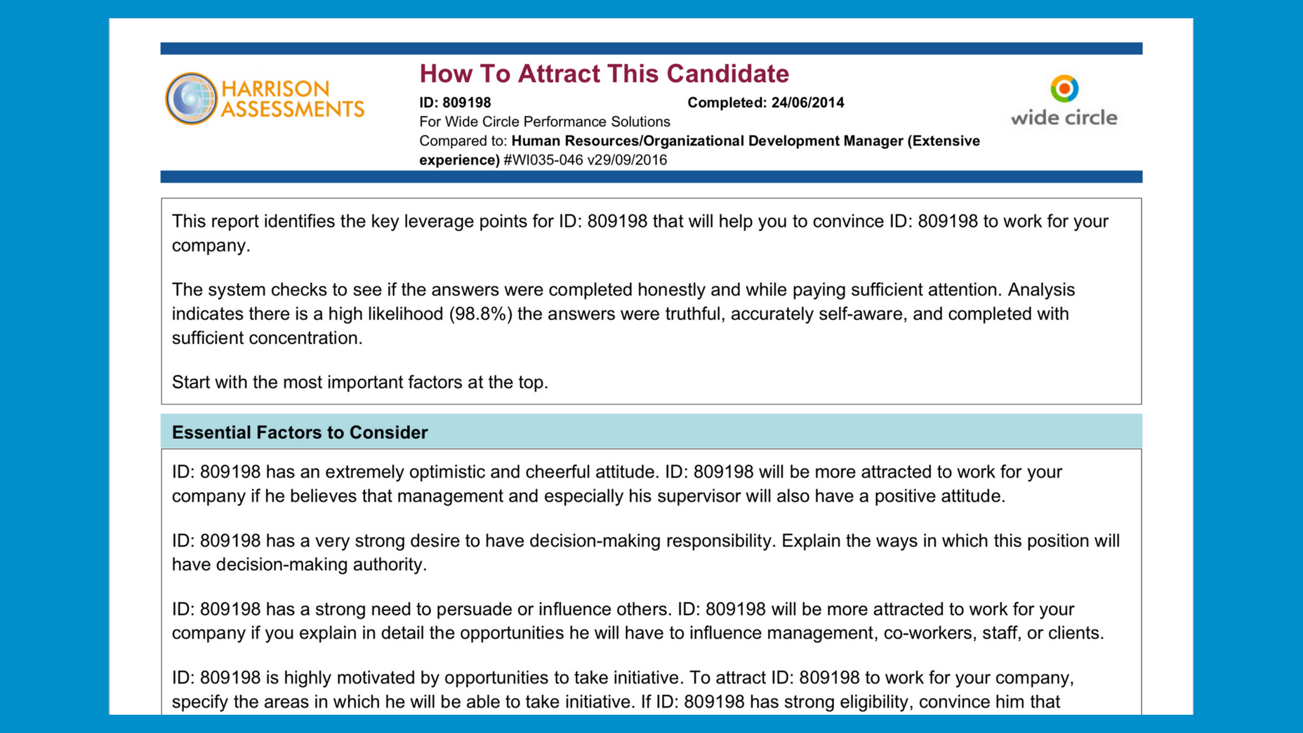 this how to attract this candidate report provides you with insights into intrinsic motivators to help you convince them to take your offer