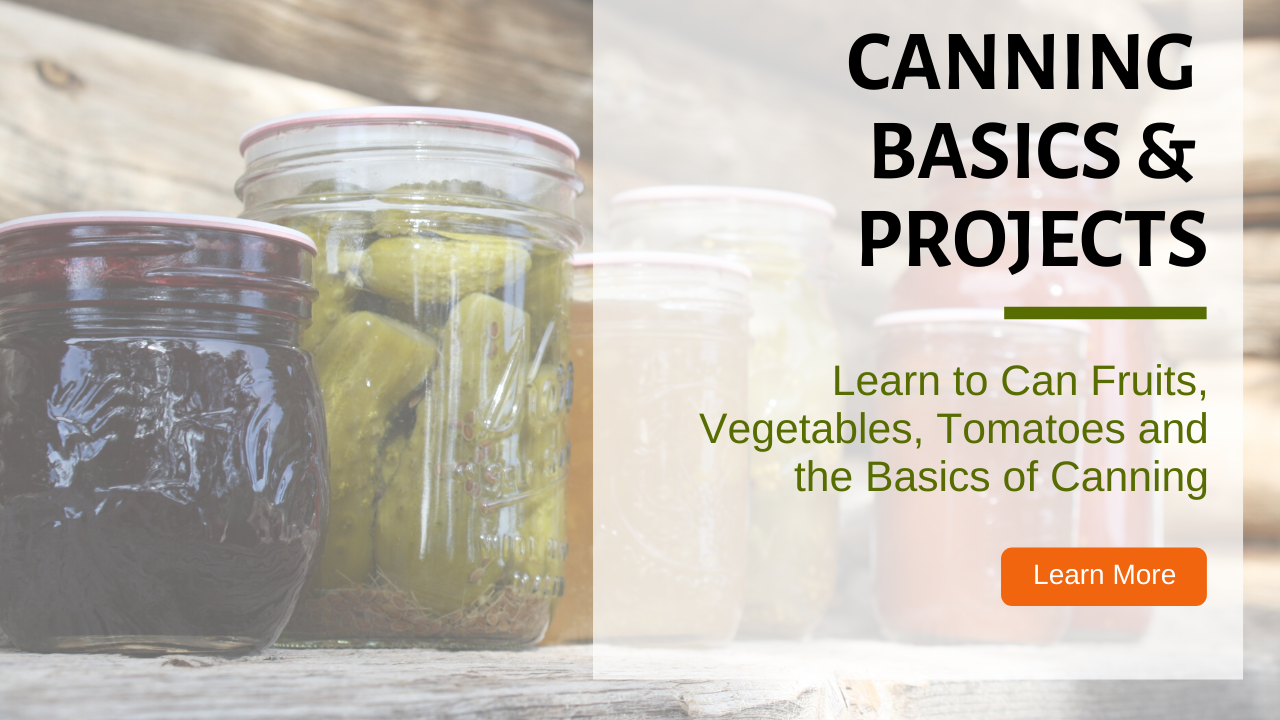 Home Canning and Food preservation.