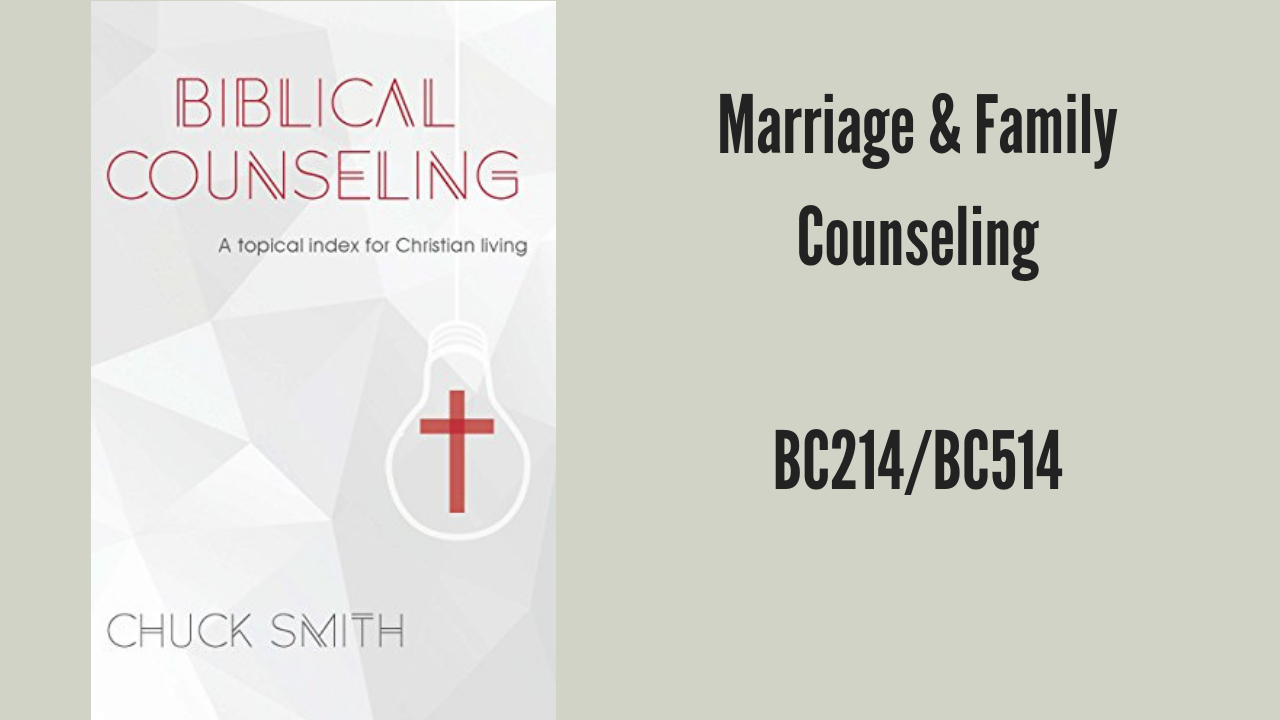 Biblical Counseling: A Topical Index for Christian Living by Chuck Smith
